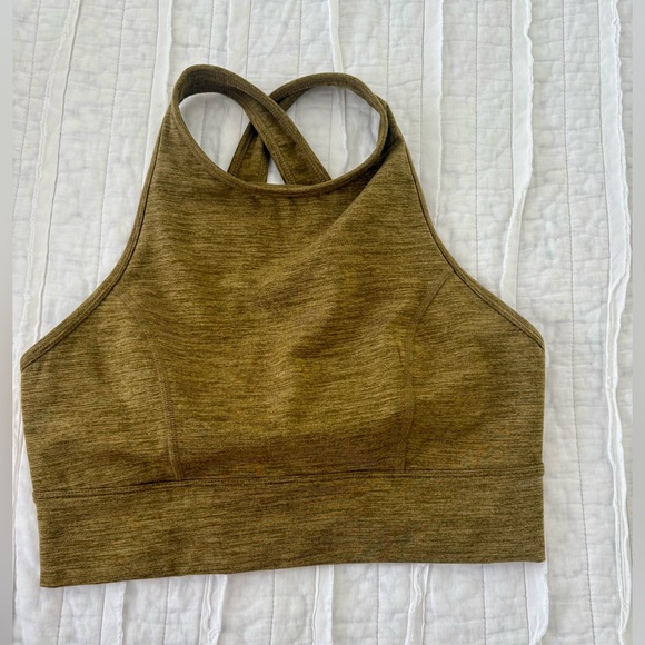 JoyLab Medium gold/mustard yellow sports bra high neck - Picture 1 of 4